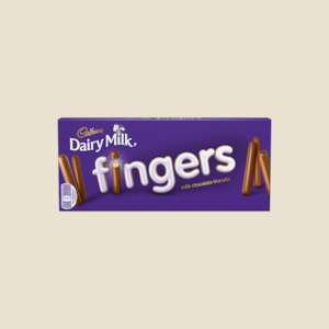 Cadbury Milk Chocolate Fingers 114G Damaged/Opened Box