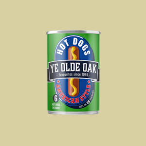 Imperfection Section: Ye Olde Oak American Hot Dogs 400g Slightly Dented Can