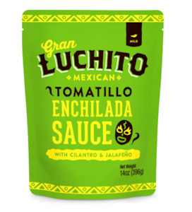 Gran Luchito Mexican Food: Gran Luchito Mexican Green Enchilada Sauce 400g (Best Before: 11/2023)