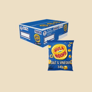 Hula Hoops Salt & Vinegar 34gx32 Box (BB: 15/11/25)