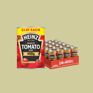 Best Selling Groceries And Confectionery: Heinz Classic Tomato Soup 400gx24 Carton (BB: 30/11/25)