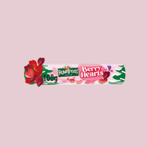 Christmas: Rowntree's Berry Hearts Sweets Giant Tube 100g