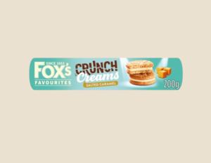 New: Fox's Favourites Crunch Creams Biscuits - Salted Caramel 200g