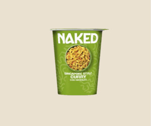 New: Naked Singapore Style Curry Egg Noodles 78g
