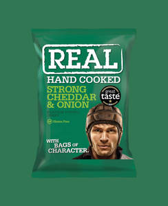 REAL Crisps Strong Cheddar & Onion 35G