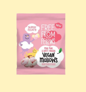 New: Free From Fellows Pink and White Mini Vegan Mallows 105g