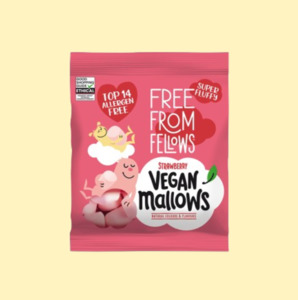 New: Free From Fellows Vegan Strawberry Mellows 105g