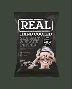 REAL Crisps Sea Salt & Black Pepper 150G