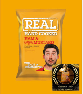 REAL Crisps English Ham & Mustard 150G