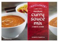 Cooking Sauces, Stuffings & Gravy: Mayflower Curry Sauce Mix Medium - BBD 31/8/24