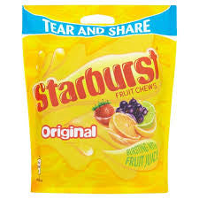 Vegan Confectionery: Starburst Fruity Chews Original 138g