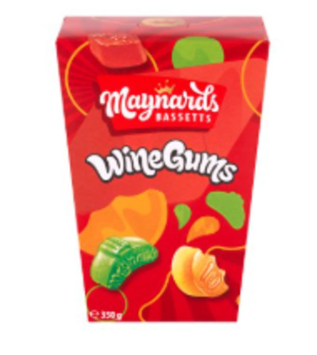 Products: Maynards Bassetts Wine Gums Carton 350g