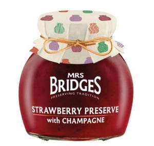 Mrs Bridges Strawberry Preserve with Champagne 340g
