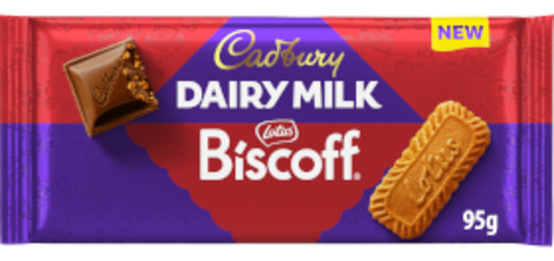 Cadbury: Cadbury (UK) Dairy Milk Biscoff 95g