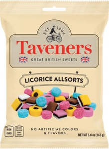 Sweets: Taveners Liquorice Allsorts 165g