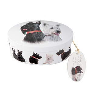 Sweets: Gardiners of Scotland Scotty Dog- Vanilla Fudge Tin 120g