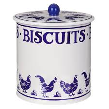 Emma Bridgewater Blue Little Hen Biscuit Barrel