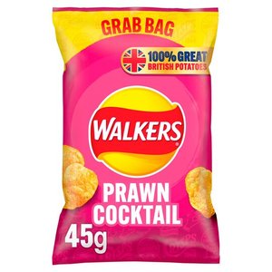 Walkers Prawn Cocktail 45g GRAB BAG (BIGGER) -2/5/26