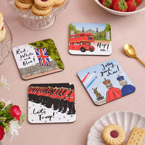 Clickncollect: Victoria Eggs- Trooping the Colour Coaster Set