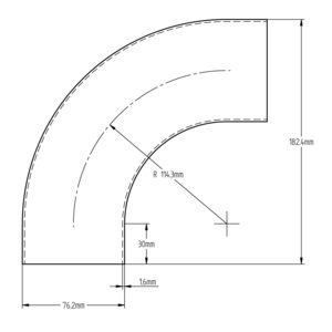 76.2 mm 90° Uni AS1528.3
