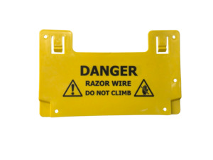 Aluminium Gates: Razor Sign
