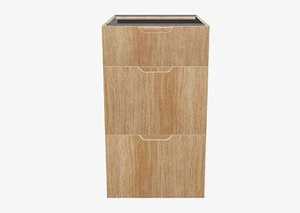 3-Drawer Frameless Kitchen Base Cabinet - Ultimate Building Supplies