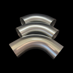 304 Stainless Steel 90° Bend | 1.5D Radius Exhaust Elbow (long leg)
