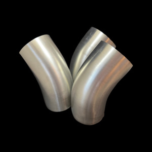 304 Stainless Steel 45° Bend | 1.5D Radius Exhaust Elbow