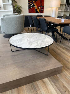 Clearance: Billy Keramik coffee table by Cattelan Calacatta/ black $2730 -  NOW $1775 FLOORSTOCK only