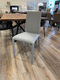Ada chair light grey leather WAS $1248ea -  NOW $6990 for x 8 - MUST BE SOLD AS A SET