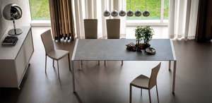 Pedro Drive dining table Cattelan - WAS $3770 - NOW $1830 Graphite/ Grey Oxide extension