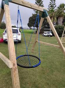 Swing Sets: Single Swing Set - Nest Swing Oval / Nest Swing Grandoh