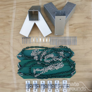 Swing Set Kit: Triple Swing Set Hardware Kit - With Heavy Duty Swing Hangers - OUT OF STOCK
