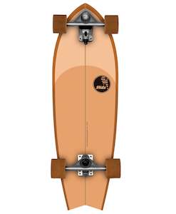 Slide Skate: Slide Fish 3/4 Patch 32" Surfskate