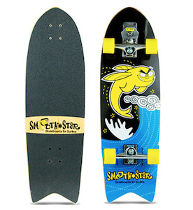 Slide Skate: SMOOTHSTAR 32" FLYING FISH (YELLOW/ BLACK)