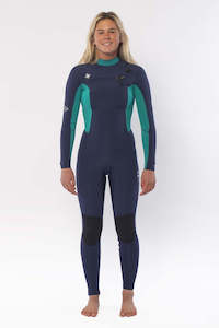 Womens Steamers: Sisstrevolution SEVEN SEAS 3/2 CHEST FULL WETSUITS - BLUE