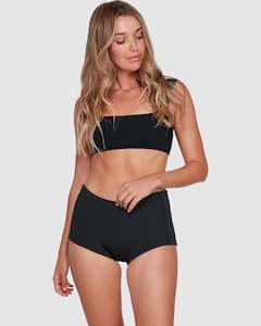 Womens Wetsuit Bottoms: Billabong Lowtide Surf Shorts 1mm - Black Pebble
