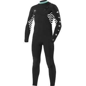 All Youth Toddler Wetsuit: Vissla Boys 7 Seas Shredder 3/2 Boys Full Suit - Black