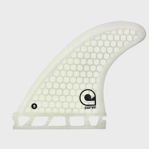 All Fins: Curve Hexcore Medium Quad Futures Fins - White