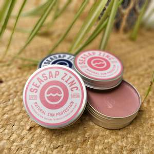 Mothers Day Gift Idea: SeaSap Zinc - Organic Sun Protection - Poppy Pink