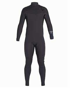 All Youth Toddler Wetsuit: BILLABONG BOYS REVOLUTION 4/3 CHEST ZIP STEAMER - BLACK SANDS