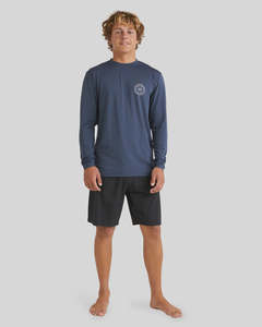 Mens Big Wave Daz Long Sleeve Rash Vest