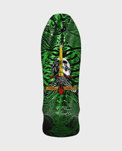 Skate: Powell Peralta Geegah Skull & Sword - Green Foil Deck