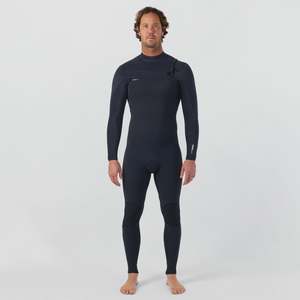 Out Of Stock: O'Neill HyperFreak 3/2+ Steamer Chest Zip Wetsuit - Black