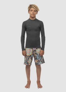 Mens Rash Wetsuit Tops: HIGH SEAS II BOYS 1MM LS JACKET - STEALTH