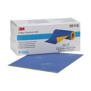 Products: 3M35115 Grippy Sanding Cloth P1500 140mm x 114mm - REFINISH.CO.NZ