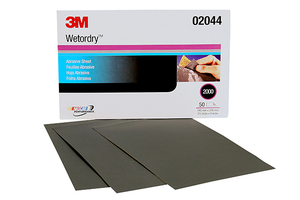 3M2044 P2000 Wet/Dry Paper - Grey 140x230mm - REFINISH.CO.NZ