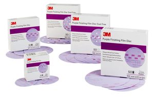 Products: 3M907 Hookit Finishing Film Discs - 260L Plus P1500 76mm - REFINISH.CO.NZ