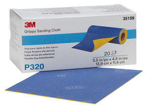 Products: 3M35109 Grippy Sanding Cloth P320 140mm x 114mm - REFINISH.CO.NZ
