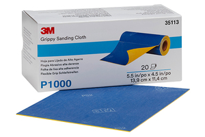 3M35113 Grippy Sanding Cloth P1000 140mm x 114mm - REFINISH.CO.NZ
